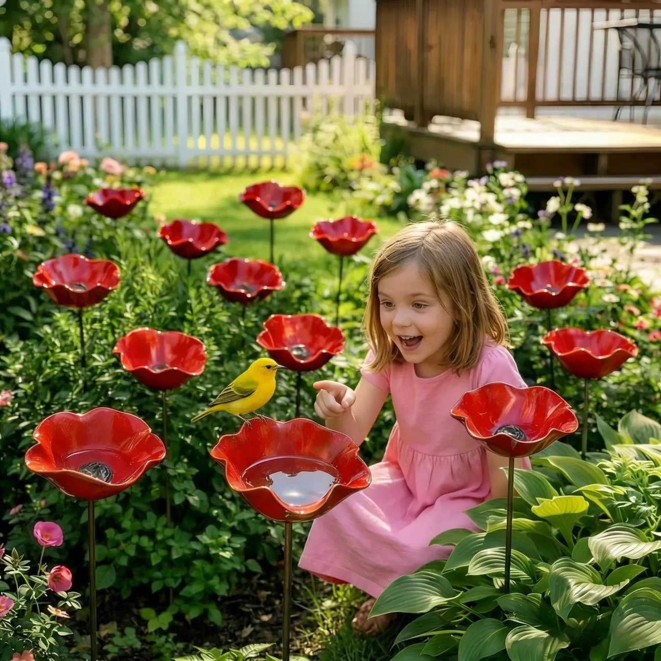Birdie Bloom™ – Blomsterformet fuglebad