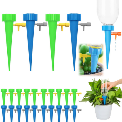 AquaSpike™ Automatisk plantevandings spike, brug en flaske og hold planterne friske i op til 2 uger