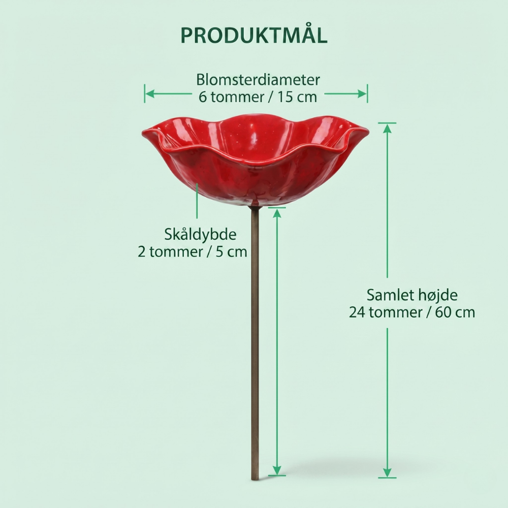Birdie Bloom™ – Blomsterformet fuglebad