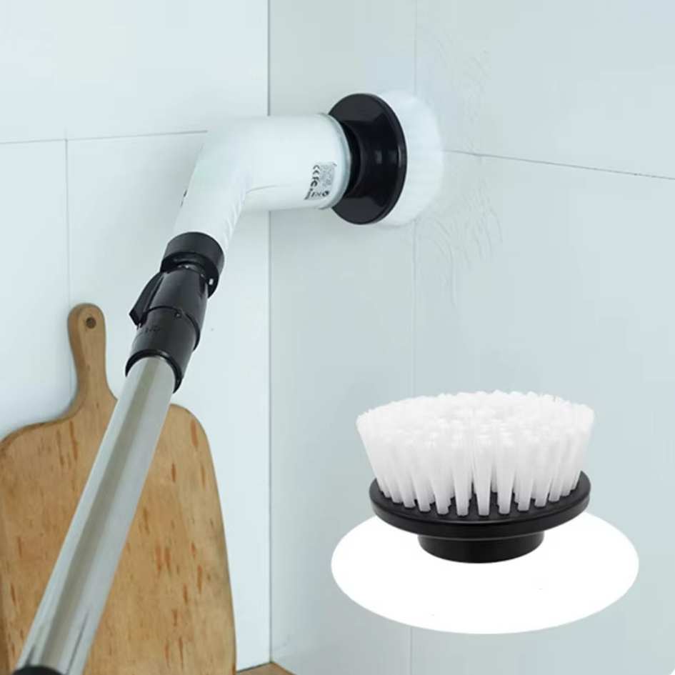 FlexiClean™ - Elektrisk rengøringsbørste med 9 hoveder og forlænger-skaft