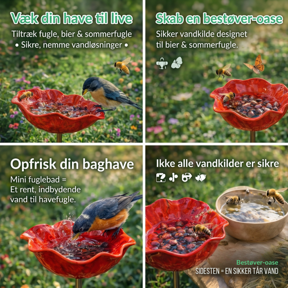 Birdie Bloom™ – Blomsterformet fuglebad