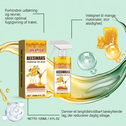 PureBee Wood Wax™ – Alt-i-en Bivoks-spray til Træpleje