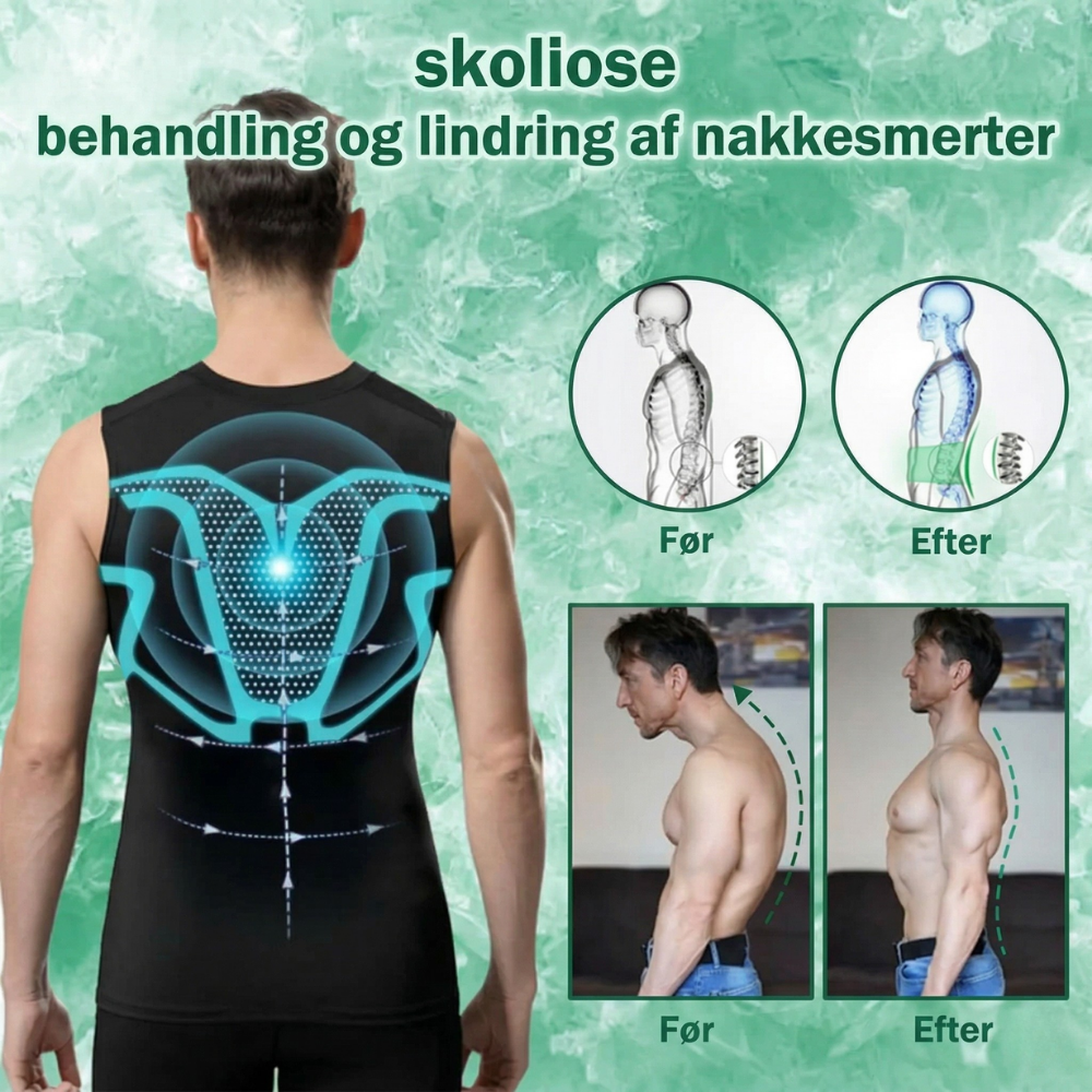 CoreCompress™  Kompressionsvestet til mænd – bedre holdning og slankere silhuet