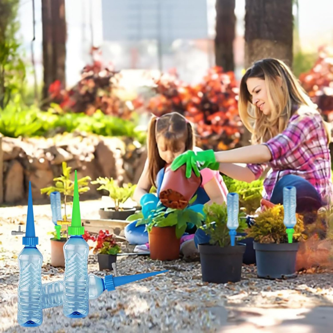 AquaSpike™ Automatisk plantevandings spike, brug en flaske og hold planterne friske i op til 2 uger