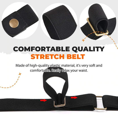 SuperBelt™ ElasticBelt 1+1 GRATIS: Spændefri Usynlige Elastiske Taljebælter