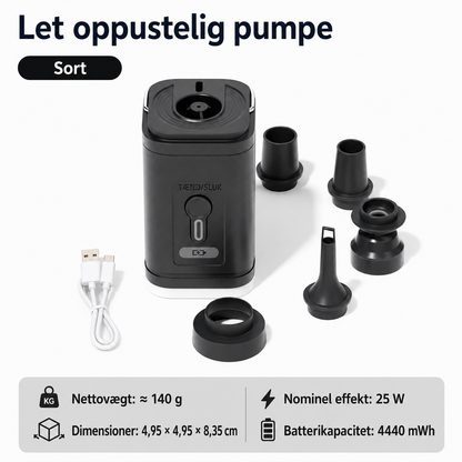 Trådløs luftpumpe: Din frihed, altid og overalt