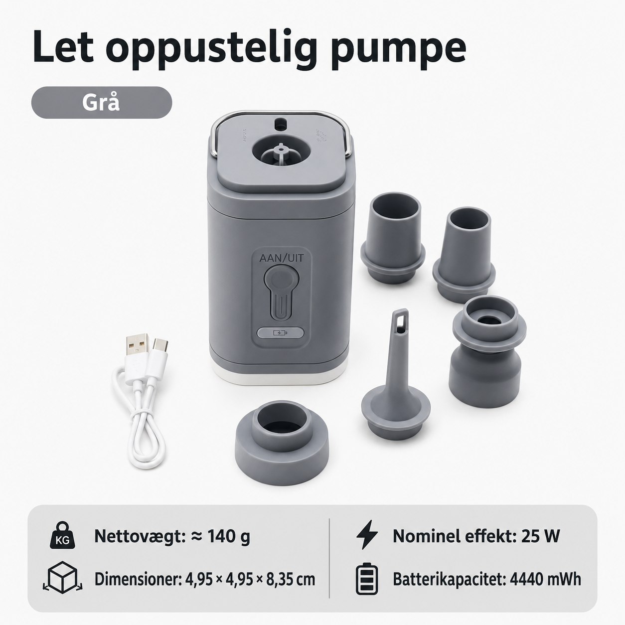 Trådløs luftpumpe: Din frihed, altid og overalt