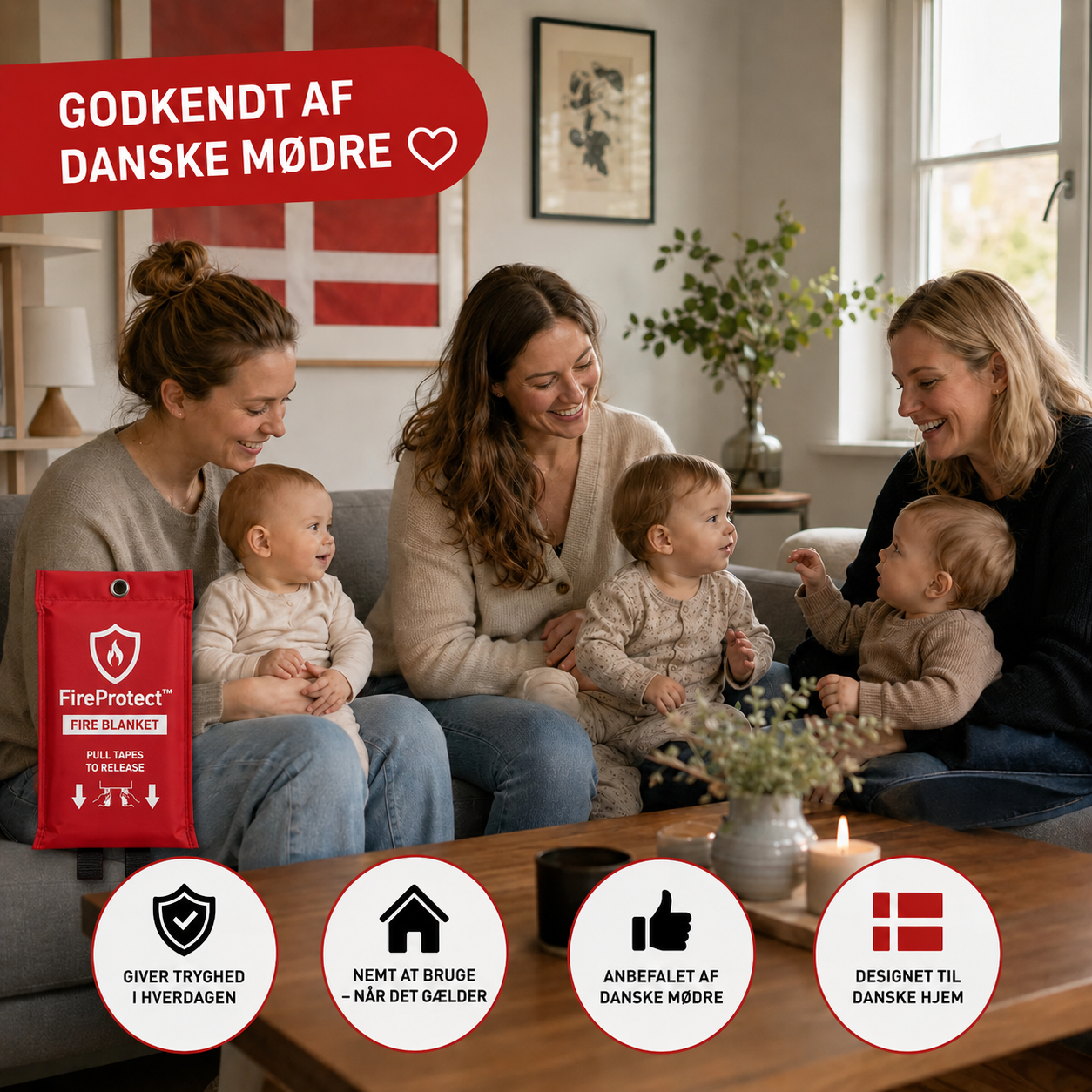 FireProtect™ Beskyt din familie mod brand - hurtigere end en ildslukker
