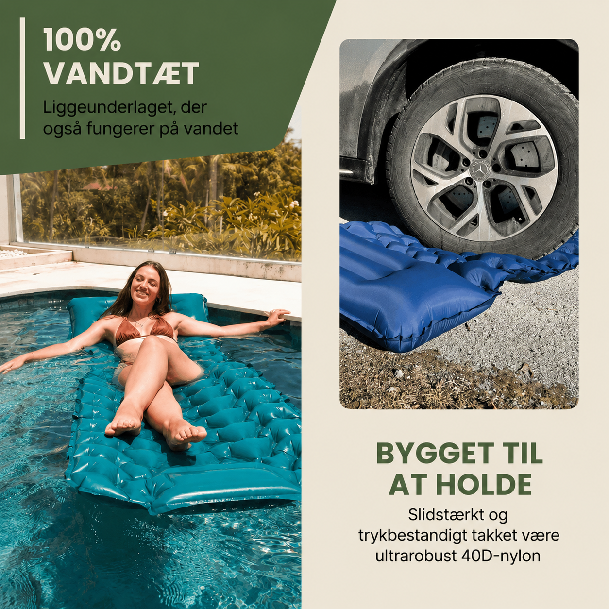 Ultralet og kompakt sovemåtte – perfekt til rejser