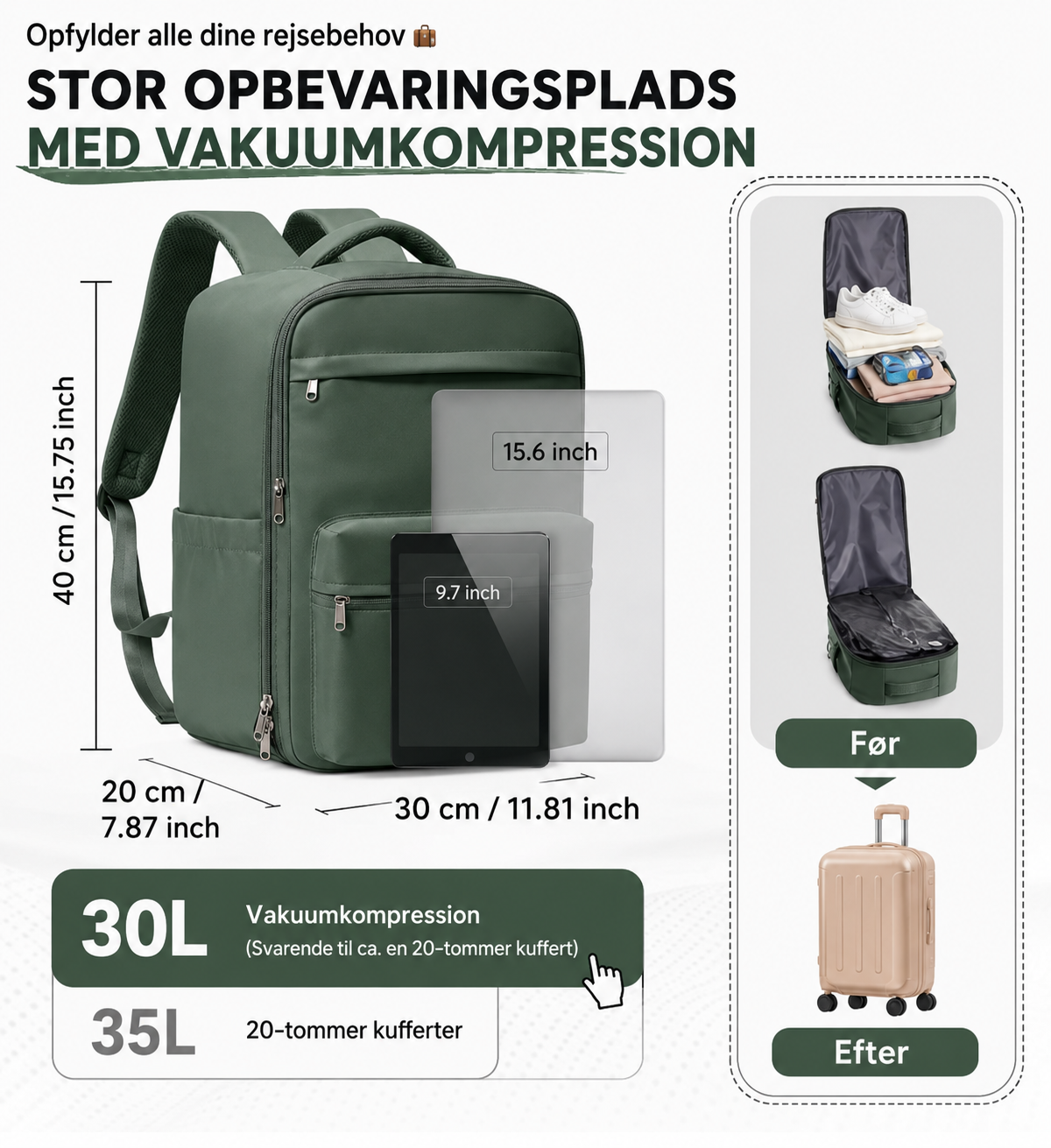 GoPack ™ | Optimeret plads i bagagerummet