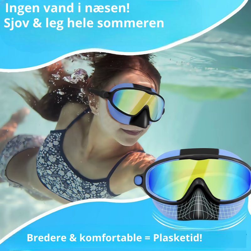 LittleDivers™  Svømmebriller med silikonenæse til børn
