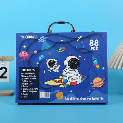 88-delt kreativt malekasse til små kunstnere