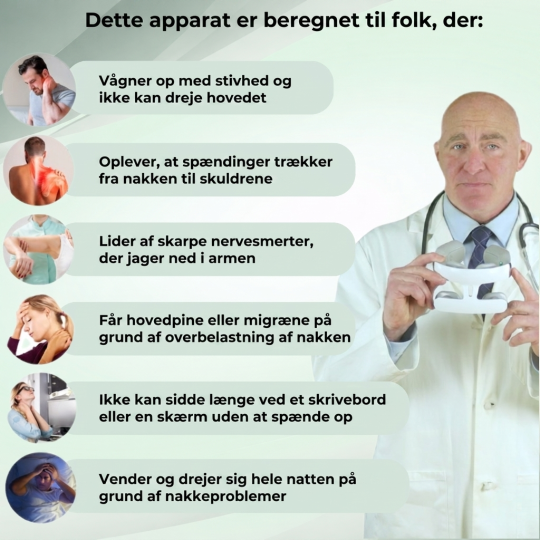 NeckEase™ | Dyb afslapning med varme til nakke og skuldre