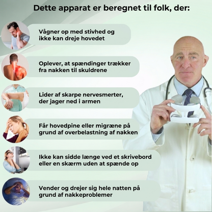 NeckEase™ | Dyb afslapning med varme til nakke og skuldre