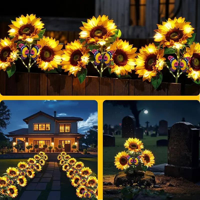 💐50 % RABAT! Solcellelamper i form af solsikker – vandtætte & havedekoration 🌻💛【Begrænset tilbud】