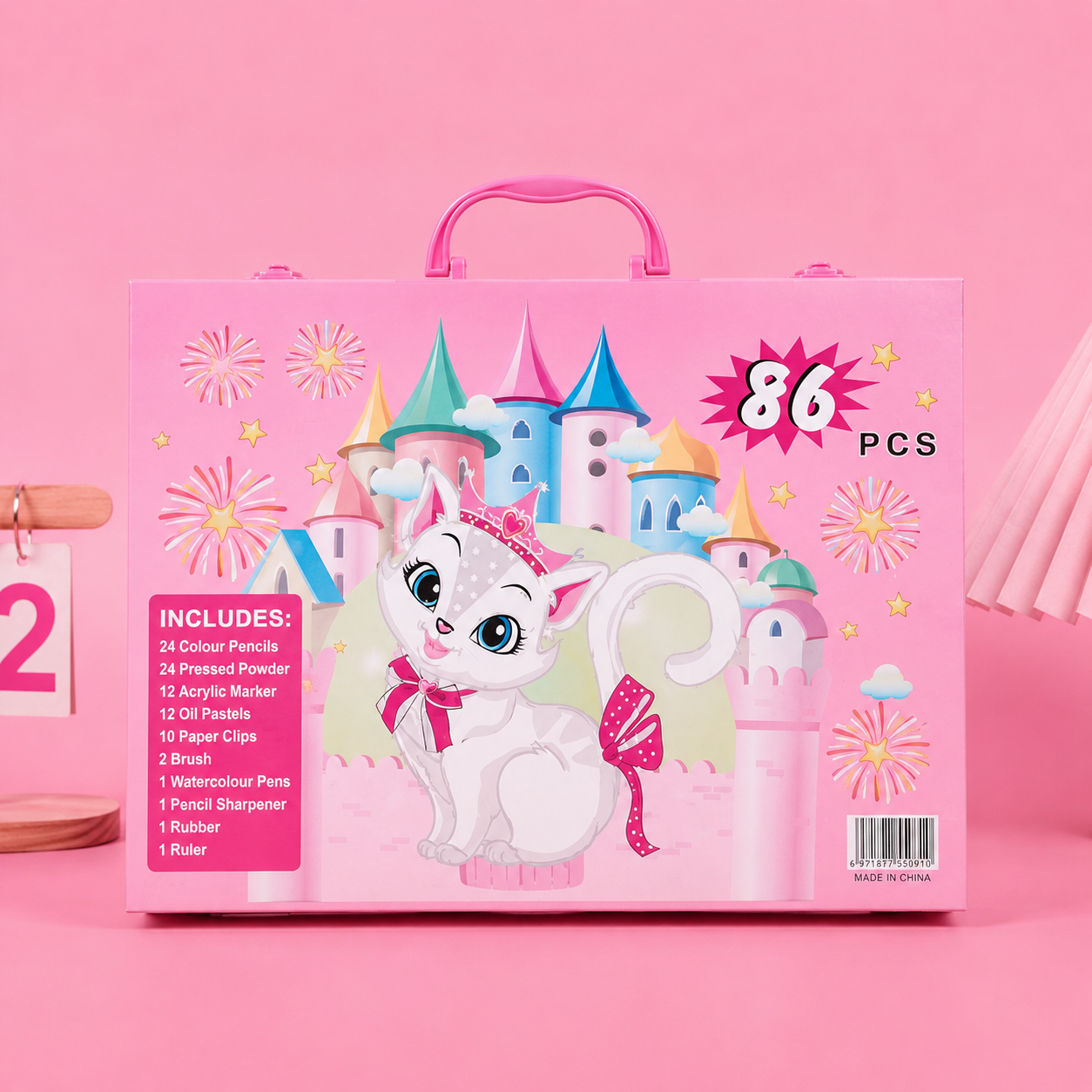 88-delt kreativt malekasse til små kunstnere