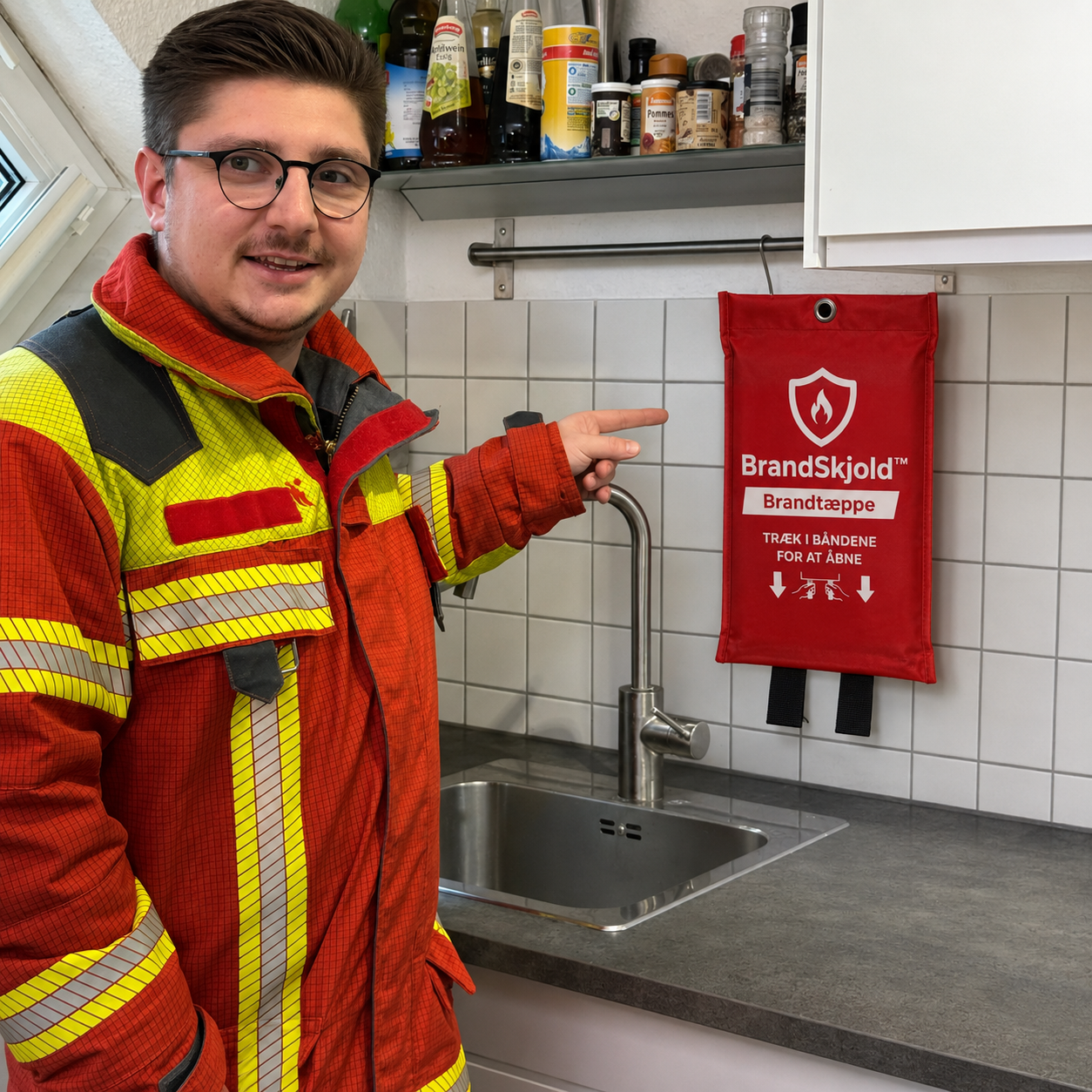 FireProtect™ Beskyt din familie mod brand - hurtigere end en ildslukker
