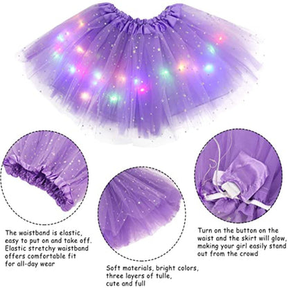 StellarGlow 1+1 GRATIS: Elegant Let Flydende Pasform Glødende Nederdel