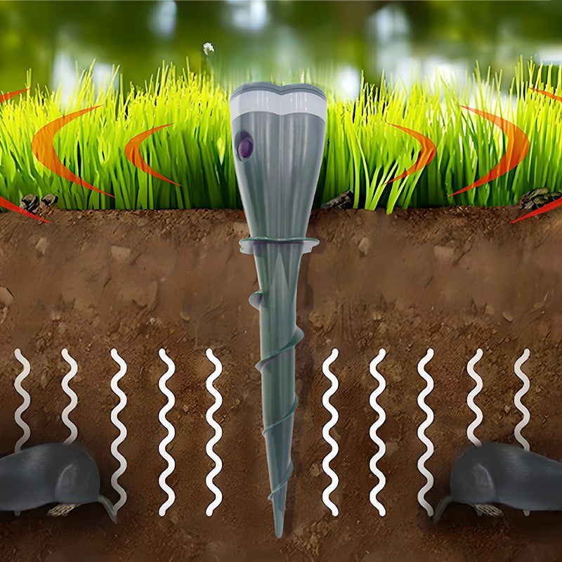 YardShield™ Solardrevet skadedyrsskræmmer – mod muldvarpe, mus, rotter og slanger