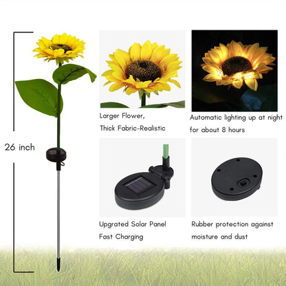 💐50 % RABAT! Solcellelamper i form af solsikker – vandtætte & havedekoration 🌻💛【Begrænset tilbud】