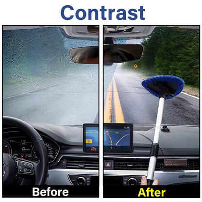 Car Window Cleaning Kit – Extendable and 180° Rotatable